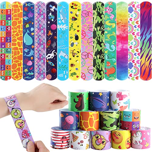 Deratta 30 Stück Schnapparmband Kinder Slap Armband Mehrfarbig Party Mitgebsel Kindergeburtstag Kleine Geschenke für Kinder Party Klatscharmband Jungen Mädchen Deratta 30 Stück Schnapparmband Kinder Slap Armband Mehrfarbig Party Mitgebsel Kindergeburtstag Kleine Geschenke für Kinder Party Klatscharmband Jungen Mädchen von Deratta
