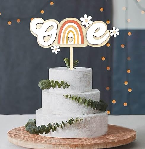 Holz Cake Topper 1. Geburtstag Baby Wild One Cake Topper Happy Birthday Tortendeko One Geburtstag Deko For Babyparty Kuchendekoration von Dercylele