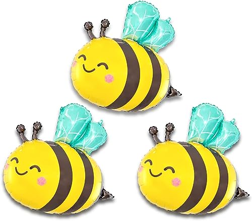 3 Pcs Bienen Folienballon Geburtstag, Bienen Luftballons Geburtstag, Bienen Helium Ballons Geburtstagsdeko Mädchen Junge,Kinder Party Deko Geburtstag 3 Pcs Bienen Folienballon Geburtstag, Bienen Luftballons Geburtstag, Bienen Helium Ballons Geburtstagsdeko Mädchen Junge,Kinder Party Deko Geburtstag von Dereine
