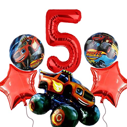 Cartoon Geburtstagsdeko 5 Jahre, 6 PCS Cartoon Luftballons, Thema Party Ballon Dekoration, Luftballons Geburtstagsfeier, Kindergeburtstag Deko Ballon, Luftballon 5. Geburtstag Jungen Cartoon Geburtstagsdeko 5 Jahre, 6 PCS Cartoon Luftballons, Thema Party Ballon Dekoration, Luftballons Geburtstagsfeier, Kindergeburtstag Deko Ballon, Luftballon 5. Geburtstag Jungen von Dereine