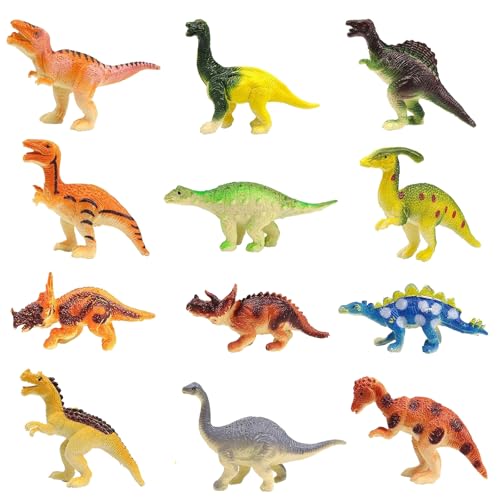 Dinosaurier Spielzeug Set, 12 Stück Dinosaurier Figuren Kinder, Mini Dinosaurier Figuren, Realistische Dinosaurier Figur, Kleine Dinosaurier Figuren, Party Spielzeug für Jungen Mädchen Dinosaurier Spielzeug Set, 12 Stück Dinosaurier Figuren Kinder, Mini Dinosaurier Figuren, Realistische Dinosaurier Figur, Kleine Dinosaurier Figuren, Party Spielzeug für Jungen Mädchen von Dereine