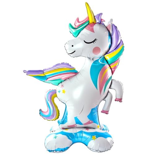 Einhorn Luftballon, Folienballon Einhorn XXL, Einhorn Ballon Mädchen, 3D Einhorn Folienballon, Tier Walking Luftballons, Einhorn Ballon Dekoration 118 x 83 CM Einhorn Luftballon, Folienballon Einhorn XXL, Einhorn Ballon Mädchen, 3D Einhorn Folienballon, Tier Walking Luftballons, Einhorn Ballon Dekoration 118 x 83 CM von Dereine