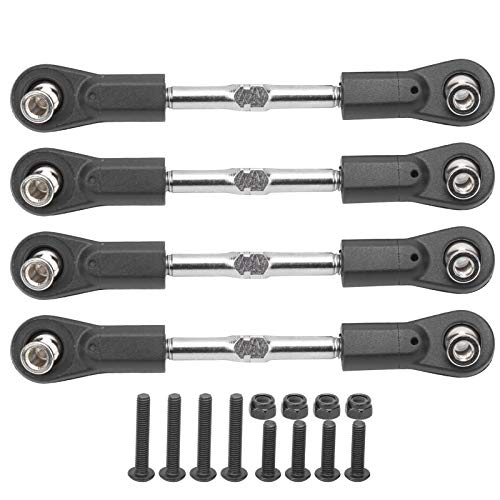 4Stk. 77-87 mm verstellbare M4-Schraublenkung Servo Zugstange Verbindungsstange Spurstange für Kyosho/Hobao/Arrma Kraton/Rote Katze 1/8 RC Auto von Deror