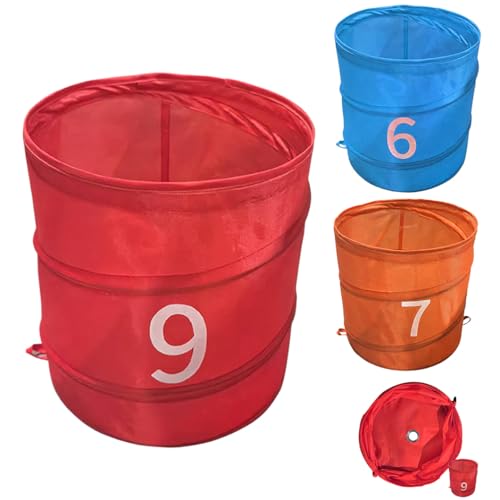 3 Stücke Golf Bucket Game - Backyard Golf Chipping Game - Oxford -Stoffkonstruktion Mit Speichergriff, Zusammenklappbarer Rahmen | For Outdoor Indoor Backyard Beach, Suitable For Golfs Lovers And Begi von Derwrtup
