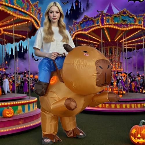 Derwrtup Aufblasbares Kostüm,Aufblasbares Tierkostüm Für Halloween | Festliches Cosplay Verkleidung für Kinder Geburtstagsparty Maskerade Umzüge Feiertage von Derwrtup