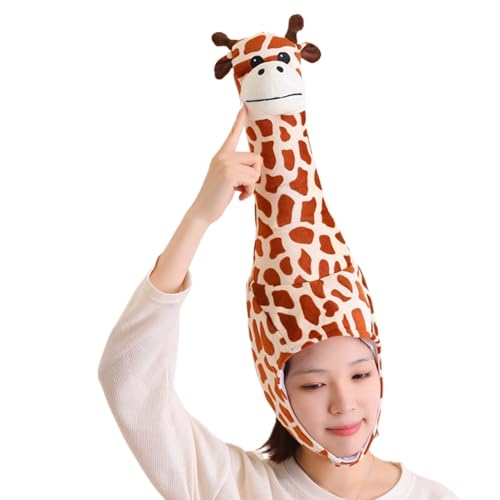 Derwrtup Cosplay-Kopfbedeckung Giraffenhut, verkleidete Giraffen-Kopfbedeckungskappe | Dreidimensionale Giraffen-Tier-Giraffe-Kopfkappe für Kinder | Party-Dressing-Zubehör, Kopfbedeckung für Party, Derwrtup Cosplay-Kopfbedeckung Giraffenhut, verkleidete Giraffen-Kopfbedeckungskappe | Dreidimensionale Giraffen-Tier-Giraffe-Kopfkappe für Kinder | Party-Dressing-Zubehör, Kopfbedeckung für Party, von Derwrtup