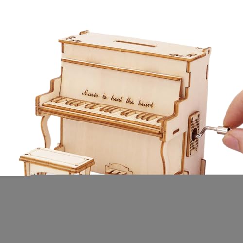 Derwrtup Erwachsene 3D | Klavierpuzzle aus Holz – handgefertigtes Spiel für Erwachsene und Kinder von Derwrtup