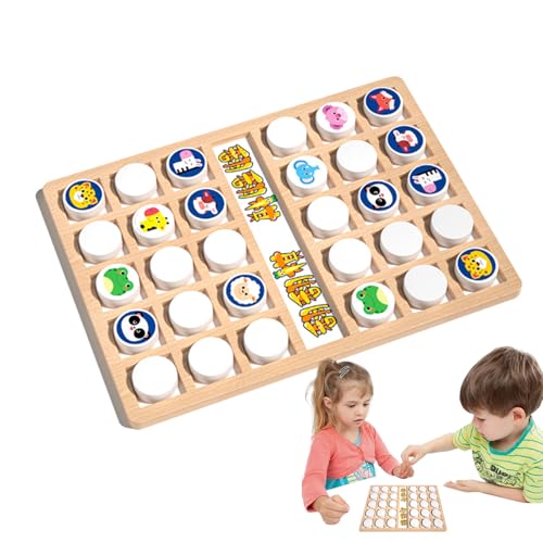 Derwrtup Speicherschachspiel, Schachspeicherspiel umdrehen,Animal Flipping Matching Chess Board | Puzzle -Strategie -Bildungsspielzeugtier -Holzversammlungsaktivität für 2 Spieler und Vorschule Derwrtup Speicherschachspiel, Schachspeicherspiel umdrehen,Animal Flipping Matching Chess Board | Puzzle -Strategie -Bildungsspielzeugtier -Holzversammlungsaktivität für 2 Spieler und Vorschule von Derwrtup
