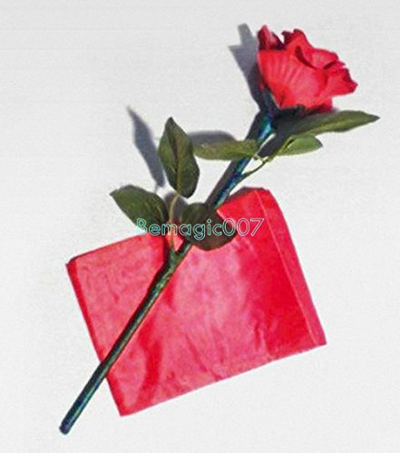 Les Tour de Magie/Stage Magic Tricks Auto Silk to Rose – Rosa faltbar (rot) / Auto Silk to rosa – Folding Rose (rot) von Des tours de magie/Stage Magic Tricks