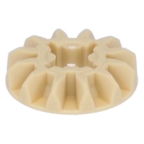 10x LEGO 6589 Technic Zahnrad 12 Zähne | Beige von Desconocido