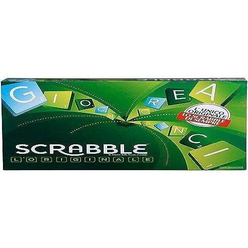 Mattel Games Scrabble Original, Italienische Version, Gesellschaftsspiel, Brettspiel, Familienspiel, Design kann variieren, ab 10 Jahren, Y9596 von Mattel Games