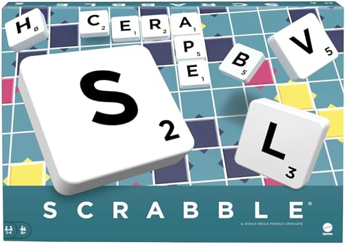 Mattel Games Scrabble Original, Italienische Version, Gesellschaftsspiel, Brettspiel, Familienspiel, Design kann variieren, ab 10 Jahren, Y9596 von Mattel Games