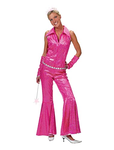 Funny Fashion 508087-4042 - Disco Jumpsuit rosa, Größe 40/ 42 von Desconocido