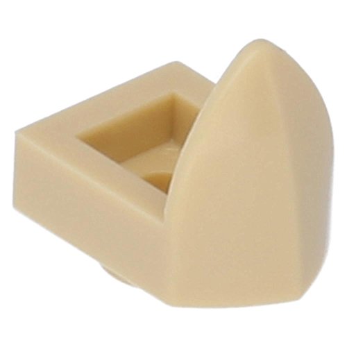 LEGO 10 x Platte, Modifiziert 1 x 1 mit vertikalem Zahn Beige von Desconocido