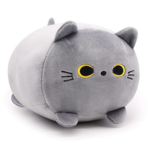 18CM Graue Katze Plüsch, Katze Plüschtiere, niedliche graue Katze Plüsch Kissen Katze Plüschie, graue Katze Kissen gefüllte Katze Spielzeug für Kinder Geburtstag Weihnachten Ostern Geschenke 18CM Graue Katze Plüsch, Katze Plüschtiere, niedliche graue Katze Plüsch Kissen Katze Plüschie, graue Katze Kissen gefüllte Katze Spielzeug für Kinder Geburtstag Weihnachten Ostern Geschenke von Desdfcer