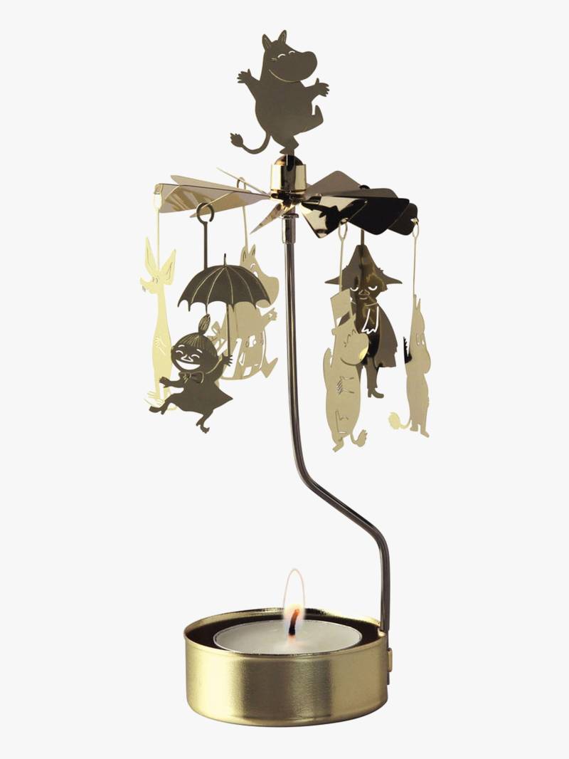 Design Cardell Engelspiel Die Muminfamilie mit Teelicht, Gold von Design Cardell