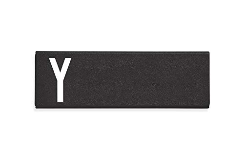Design Letters 70201800Y Federmäppchen, Schwarz, Letter Y von Design Letters