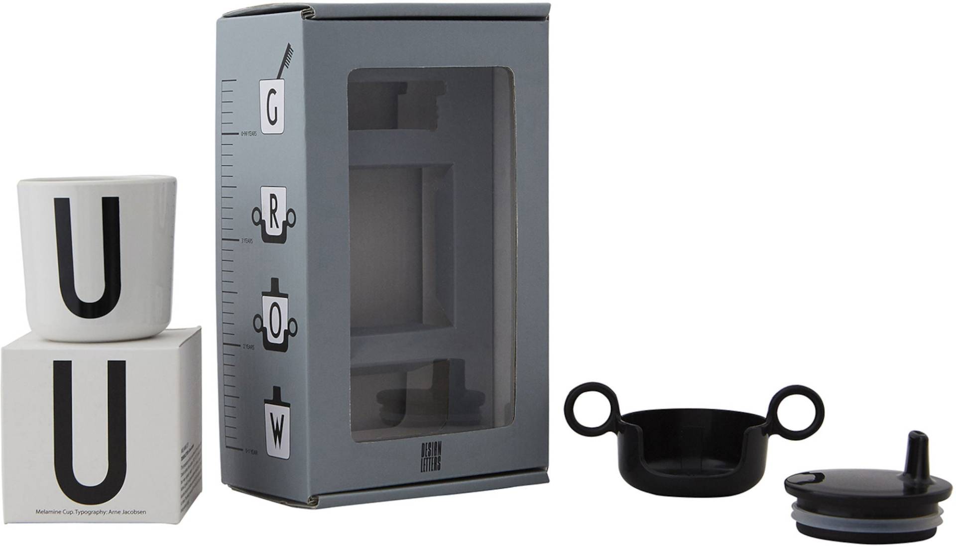 Design Letters Grow With Your Cup Giftbox, Black Design Letters Grow With Your Cup Giftbox, Black von Design Letters