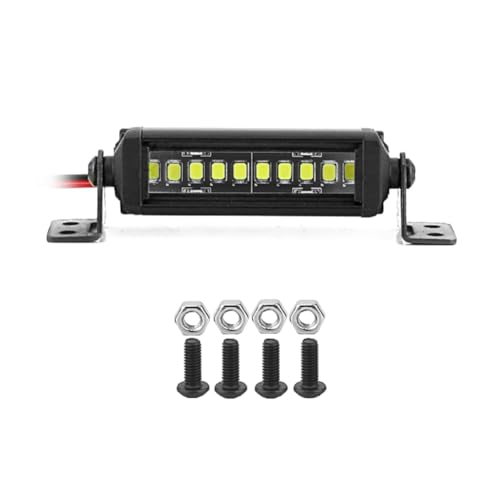 Desikixudy RC Auto-Dachlampe 24 36 LED-Lichtleiste für 1/10 RC Crawler Axial SCX10 90046/47 SCX24 Wrangler D90 TRX4 Karosserie, E Ersatzteile von Desikixudy