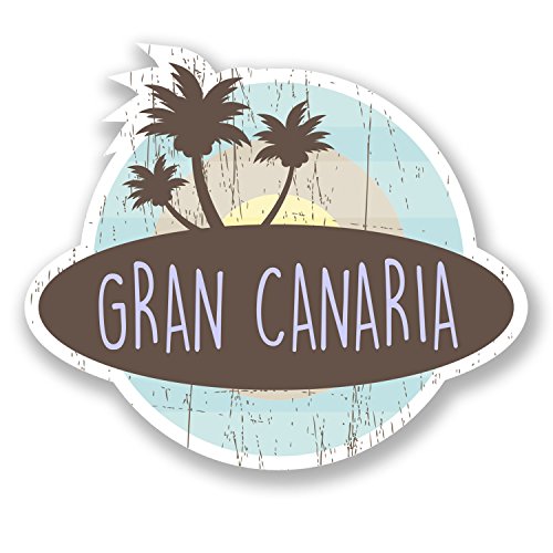 Vinyl-Aufkleber #6768, Motiv Gran Canaria Canaria Canaria Islands, 2 x 10 cm, 10 cm breit x 8,5 cm hoch von DestinationVinyl