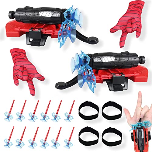 2 Set Spider Launcher Handschuh, Kids Spider Hero Handschuhe, Kinder Cosplay Handschuh, Handgelenk Spielzeug Set, Held Launcher, Lernspielzeug for Kids Fans 2 Set Spider Launcher Handschuh, Kids Spider Hero Handschuhe, Kinder Cosplay Handschuh, Handgelenk Spielzeug Set, Held Launcher, Lernspielzeug for Kids Fans von Detontek