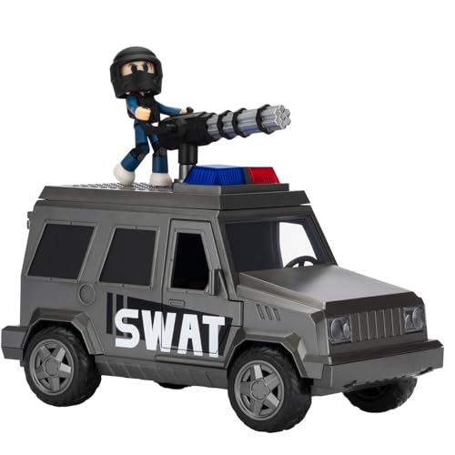 DevSeries Jailbreak: SWAT Van - 8-Zoll-Fahrzeug mit Lichtern, funktionierenden Trittflächen, montiertem Maschinengewehr, 2,75-Zoll-Figur und exklusivem virtuellen Gegenstandscode DevSeries Jailbreak: SWAT Van - 8-Zoll-Fahrzeug mit Lichtern, funktionierenden Trittflächen, montiertem Maschinengewehr, 2,75-Zoll-Figur und exklusivem virtuellen Gegenstandscode von DevSeries