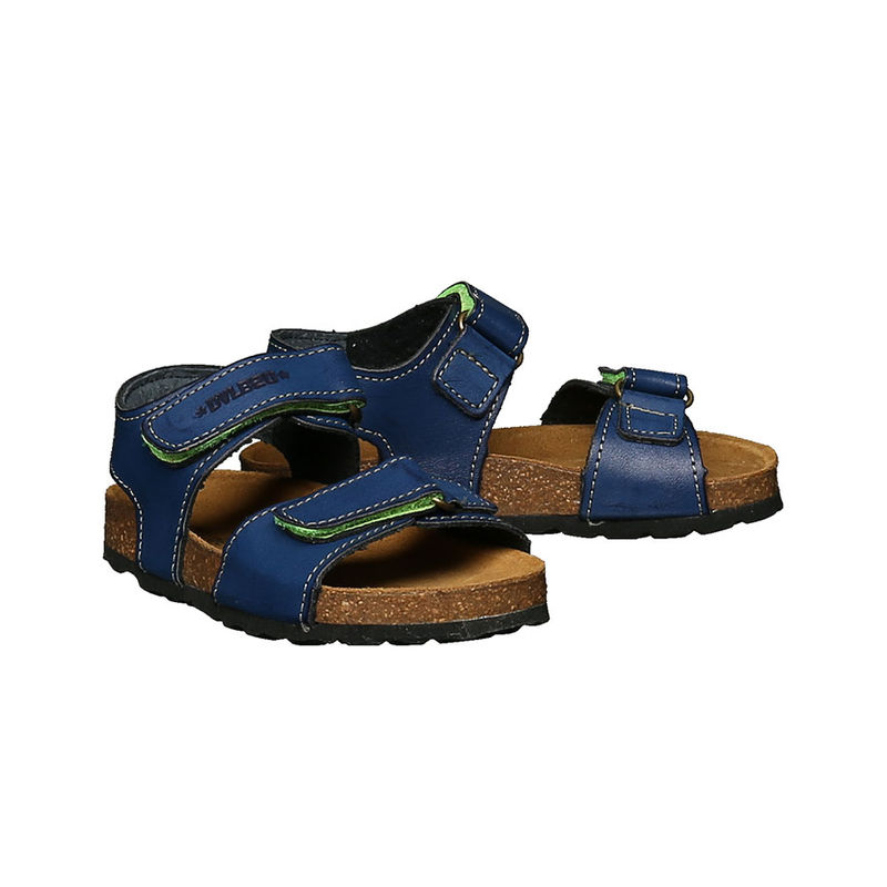 Leder-Sandalen FREJA in navy von Develab