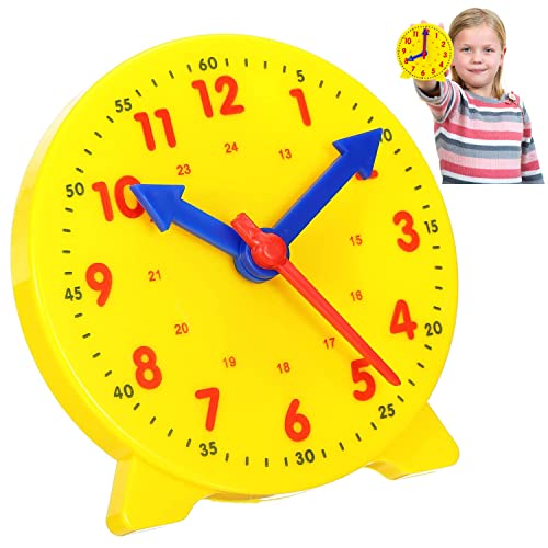 Lernuhr, 24-Stunden-Schüleruhr, 10cm Mathematik Demonstrationsuhr, Zeitunterrichts Und Demonstrationsuhrmodell für Kinder in der Frühen Bildung Lernuhr, 24-Stunden-Schüleruhr, 10cm Mathematik Demonstrationsuhr, Zeitunterrichts Und Demonstrationsuhrmodell für Kinder in der Frühen Bildung von Devenirriche