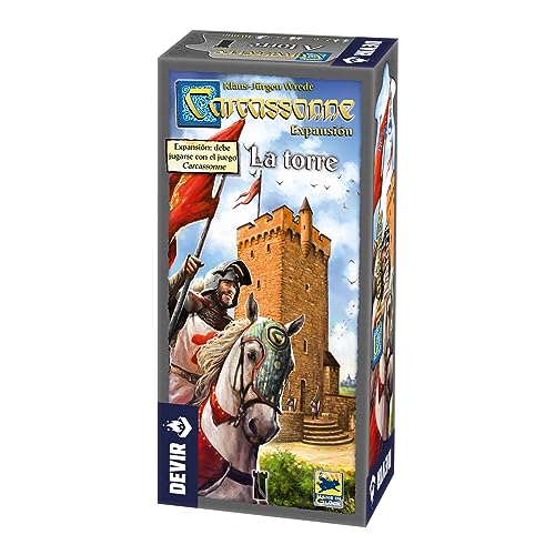 DEVIR Carcassonne-La Tour, Brettspiel, BGCARTO, Mehrfarbig, klein von Devir