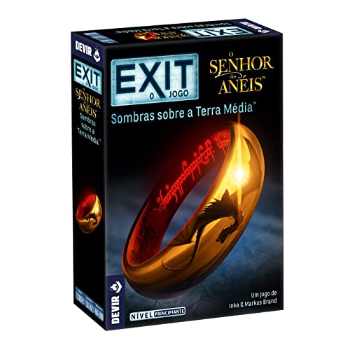 Devir BGEXIT20PT Exit Der Herr der Ringe, Brettspiel, Escape Room, auf Portugiesisch von Devir