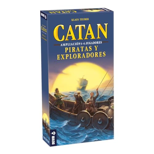 Devir - Catan, Piraten und Entwickler, Brettspiel (BGPIR56) - Erweiterung für 5 und 6 Spieler von Devir