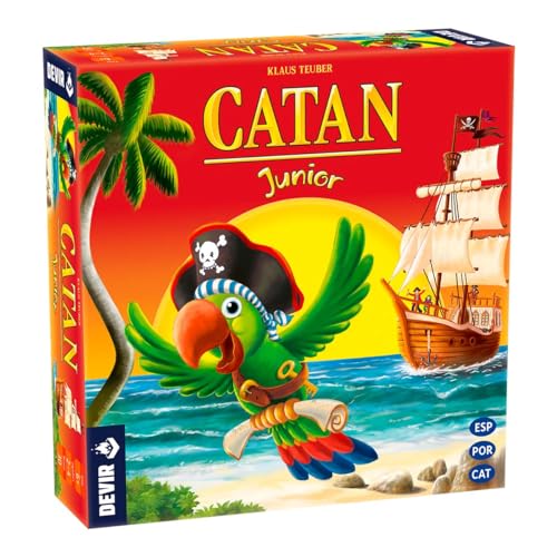 Devir Catan Junior, Brettspiel auf Spanisch, Katalanisch und Portugiesisch, Brettspiel, 6-jähriges Spiel, Familienspiel, Spaß (BGCATJU) von Devir