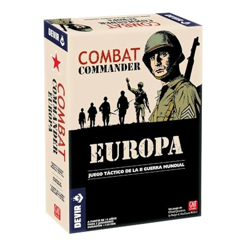 Devir - Combat Commander: Europa, Brettspiel, Kriegsbrettspiel, Strategie-Brettspiel, Brettspiel 2 Spieler, Brettspiel 14 Jahre (BGCOMMANDER) von Devir