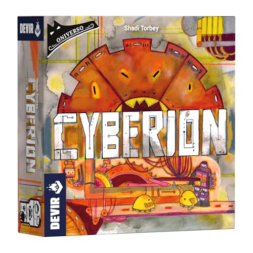 Devir - Cyberion, Brettspiel, Oniverso, Roboterspiel, Spiel für 2 Spieler, Solitärspiel, Spiel mit eingebauten Erweiterungen (BGCYBSP) von Devir