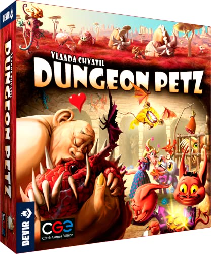 Devir - Dungeon Petz, Brettspiel, Strategie-Brettspiel, Gesellschaftsspiel mit Freunden, Gesellschaftsspiel 12 Jahre (BGDUPPS) von Devir