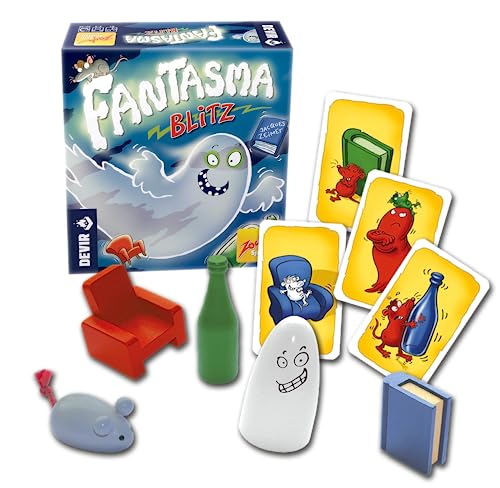 Devir Fantasma Blitz, Brettspiel, Brettspiele, 8 Jahre, Kartenspiel, Partyspiel (BGBLITZ) von Devir