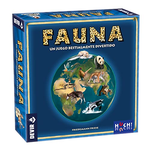 Devir - Tierwelt, Brettspiel, lustiges Brettspiel, Brettspiel mit Freunden, Brettspiel 8 Jahre (BGHFAUNA) von Devir