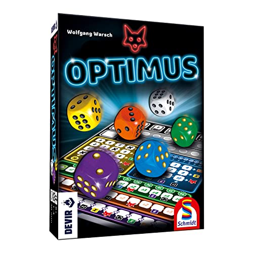 Devir - Optimus, Würfelbrettspiel mit Freunden oder Solitär für Partys, 8 Jahre (BGOPTIM) von Devir