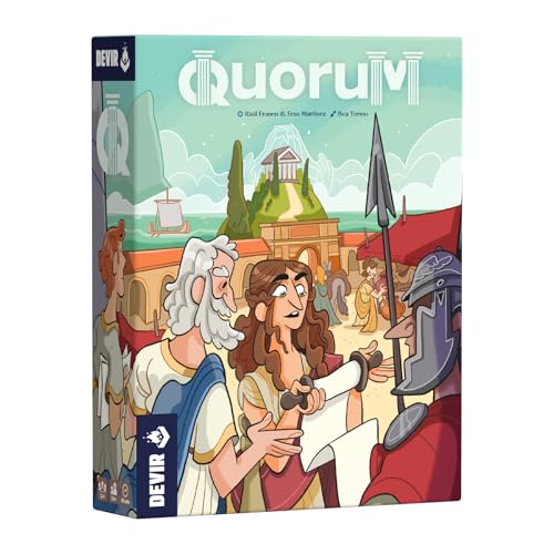 Devir Quorum: Strategisches Kartenspiel des Römischen Reiches für 2-4 Spieler, ab 14 Jahren, 45 Minuten Spielzeit Devir Quorum: Strategisches Kartenspiel des Römischen Reiches für 2-4 Spieler, ab 14 Jahren, 45 Minuten Spielzeit von Devir
