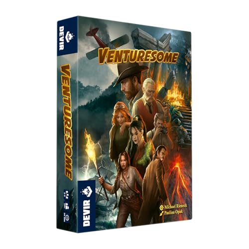 Devir Venturesome, Kartenspiel, schnelles Brettspiel, Spiel mit Freunden, kleines Reisespiel, 10 Jahre (BGVENML) von Devir