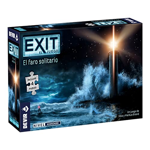 Devir BGEXITPZ2 Exit. Escape Room xit Puzzle: Der Leuchtturm Solitär, bunt, Talla Unica von Devir
