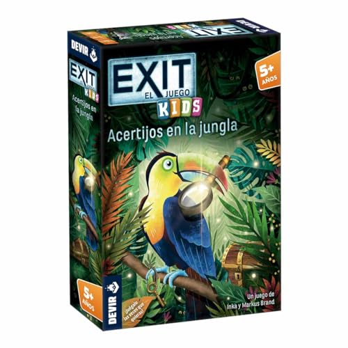 Exit Rätsel im Dschungel Spiel Tabelle von Devir