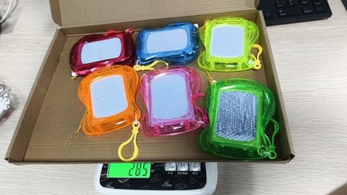 6 Stück Mini Maltafel Zaubertafel, Bunte Zaubermaltafel mit Schlüsselanhänger, Magnetisches Zeichenbrett für Kinder, Mini Kinder Zeichentafel für Mitgebsel Kindergeburtstag, Gastgeschenke Geburtstag von Dewdropdale