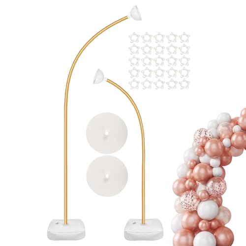 Dewireaey Ballonbogen-Set,Goldfarbenes Blumenbogen-Hintergrund-Set - Flexibler Deko Rahmen Halterung Für Hochzeit Fotografie Feierdekoration Jubiläum Feiertage Garlands Dewireaey Ballonbogen-Set,Goldfarbenes Blumenbogen-Hintergrund-Set - Flexibler Deko Rahmen Halterung Für Hochzeit Fotografie Feierdekoration Jubiläum Feiertage Garlands von Dewireaey