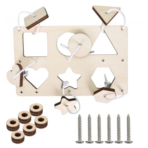 Dewocke Kinder Busy Board DIY, Holzspielzeug Sensorik Spielzeug Lernspielzeug, Activity Board für Kleinkinder für Frühkindliche Bildung und Eltern-Kind-Interaktion, 16x10x0.6 cm Dewocke Kinder Busy Board DIY, Holzspielzeug Sensorik Spielzeug Lernspielzeug, Activity Board für Kleinkinder für Frühkindliche Bildung und Eltern-Kind-Interaktion, 16x10x0.6 cm von Dewocke