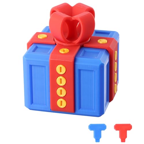 Dewocke Nervige Geschenkbox, 8x8cm 3D Druck Scherzbox, Wirklich Nervige Geschenkbox mit Schrauben, Geschenkbox mit Twist-Aufbewahrung, Kreative Geschenkboxen für Geburtstag, Weihnachten, Halloween Dewocke Nervige Geschenkbox, 8x8cm 3D Druck Scherzbox, Wirklich Nervige Geschenkbox mit Schrauben, Geschenkbox mit Twist-Aufbewahrung, Kreative Geschenkboxen für Geburtstag, Weihnachten, Halloween von Dewocke