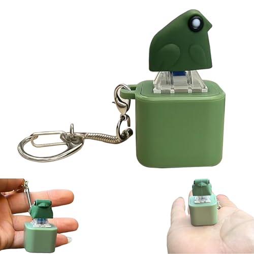 Adults Keyboard Clicker Frog Fidget Toys, Frog Croaking Keychain, Fun Rechargeable Frogs Keychain with Colorful Lights, Stress Reliever for Anxiety & Sensory Fun (1pc) von Dewppxi