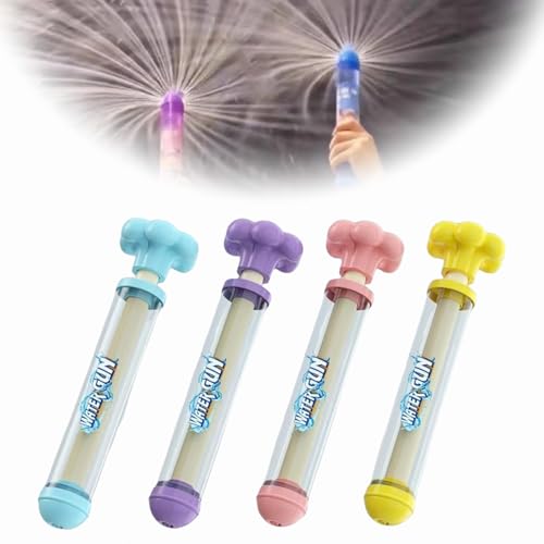 Feuerwerk-Wasserpistole für Kinder, Romantisches Feuerwerk-Wasserspielzeug für Paare, Ausziehbare Hochdruck Wasserpistole zum Baden, für Outdoor Pool, Partyunterhaltung (MIX-4Stück) von Dewppxi