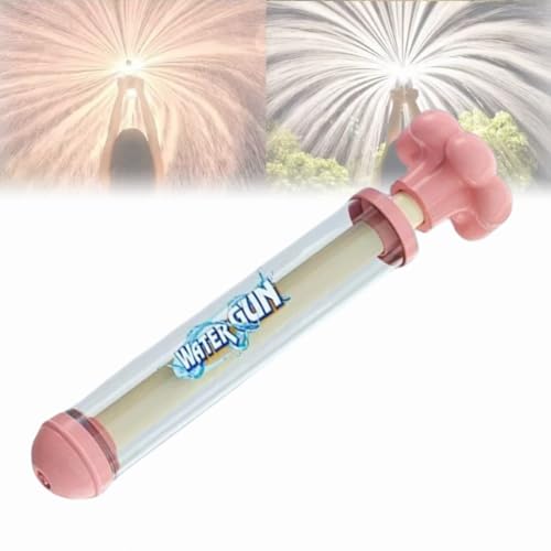 Feuerwerk-Wasserpistole für Kinder, Romantisches Feuerwerk-Wasserspielzeug für Paare, Ausziehbare Hochdruck Wasserpistole zum Baden, für Outdoor Pool, Partyunterhaltung (Pink) von Dewppxi