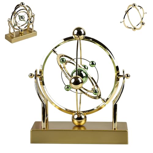 Perpetuum Mobile Pendel mit Himmlischer Umlaufbahn, Celestial Orbit Perpetual Motion Pendulum, Newtons Wiege-Perpetuum Mobile Cooles Schreibtischspielzeug, Kreative Drehdekoration für Zuhause von Dewppxi